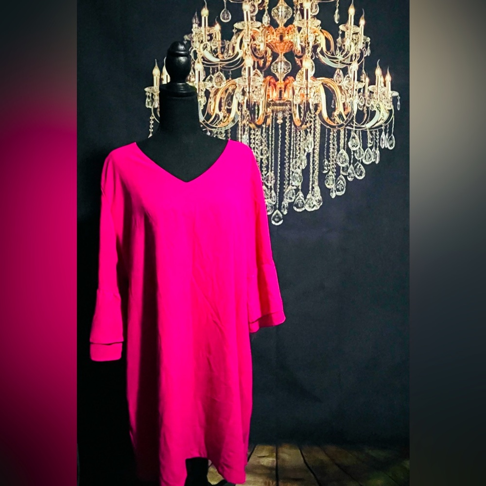 Hot pink dress